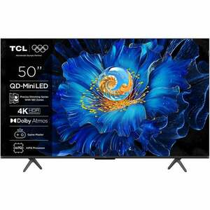 Televizor TCL MiniLed 50C6KS, 126 cm, Smart Google TV, 4K Ultra HD, Clasa E (Model 2025) imagine