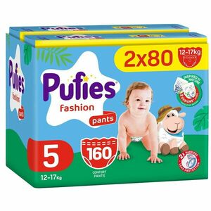 Scutece chilotel Pufies Fashion, marimea 5, 160 bucati, 12-17 kg, Mega Pack*2 imagine