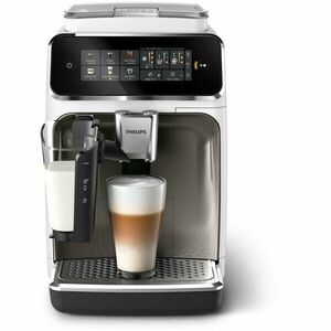 Espressor automat Philips LatteGo Seria 3300 EP3343/50, 1500 W, 15 bar, 1.8 l, Recipient lapte 0.26 l, Rasnita ceramica Alb/Negru imagine