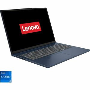 Laptop Lenovo IdeaPad Slim 3 16IRH10 cu procesor Intel® Core™ i7-13620H pana la 4.9GHz, 16 WUXGA, IPS, 24GB DDR5 RAM, 1TB SSD, Intel® UHD Graphics, No OS, Cosmic Blue imagine