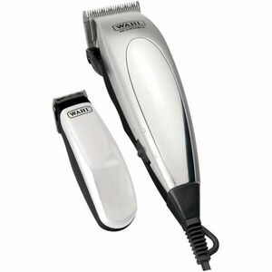 Aparat de tuns WAHL HomePro Deluxe, 20 mm, Autoascutire, Lame otel, 8 Accesorii, Gri imagine