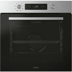 Cuptor incorporabil Candy Titanium CA6 NP3T3HTX, Electric, 78 litri, Curatare Hidrolitica, 9 functii, Butoane Push-pull, Softclose, Clasa A+, Inox imagine