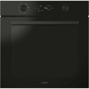 Cuptor incorporabil Candy Titanium CA6 N5B3LYTB, Electric, 78 litri, Curatare Pirolitica & curatare cu abur, WiFi, Tehnologie STEAM Lite, 13 functii, Raft telescopic, Clasa A++, Negru imagine