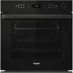 Cuptor incorporabil Whirlpool AKZ9S 8220 FB, electric, 73 l, Autocuratare pirolitica, SteamSense, Air Fry, Tehnologia AL 6-lea Simt, Cook3+, Inchidere amortizata, Ready2Cook, Clasa A+, Negru imagine
