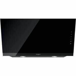 Hota Whirlpool WHVS 93F LT BSS/1, sticla neagra-metal, clasa energetica B, control electronic, control tactil, iluminare LED imagine