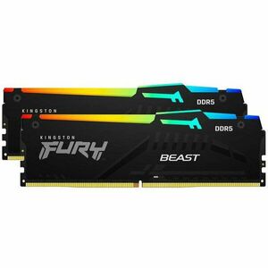 Memorie Kingston FURY Beast RGB 16GB DDR5 6000MHz CL30 Dual Channel Kit imagine