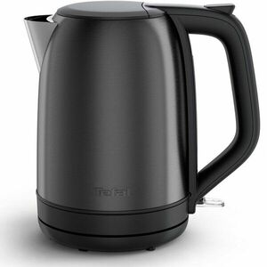 Fierbator Tefal Subito KO5S08E0, 2400W, rezervor apa 1.7L, otel inoxidabil, baza rotativa 360°, filtru detasabil & lavabil, indicator nivel apa, negru & gri imagine