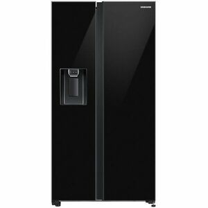 Side by side Samsung RS65DG54R32CEO, 635 l, No frost, All around Cooling, Smart Things WiFi, AI Energy, Clasa E, H 178 cm, Sticla neagra imagine