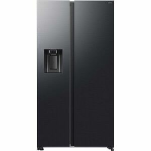 Side by side Samsung RS70F65KEFEO, 640 l, SmartThings AI Energy, Full No Frost, Mono & Metal Cooling, Dozator de apa/gheata, Compresor Digital Inverter, Clasa E, H 178.4 cm, Inox negru imagine