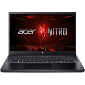 Laptop Acer Gaming 15.6'' Nitro V 15 ANV15-51, FHD IPS 165Hz, Procesor Intel® Core™ i7-13620H (24M Cache, up to 4.90 GHz), 16GB DDR5, 1TB SSD, GeForce RTX 4050 6GB, No OS, Obsidian Black imagine