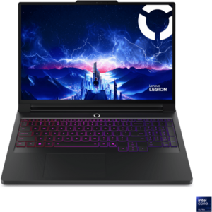 Laptop Lenovo Gaming 16'' Legion Pro 7 16IAX10H, WQXGA OLED 240Hz G-Sync, Procesor Intel® Core™ Ultra 9 275HX (36M Cache, up to 5.40 GHz), 32GB DDR5 CSODIMM, 1TB SSD, GeForce RTX 5070 Ti 12GB, No OS, Eclipse Black, 3Yr Onsite Premium Care imagine
