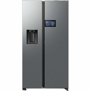 Side by side Samsung RS90F65EDTEO, 621 l, Ecran 9 AI Home, SmartThings AI Energy, Full No Frost, Mono & Metal Cooling, Dozator de apa/gheata, Compresor Digital AI Inverter, Clasa D, H 178.4 cm, Inox imagine