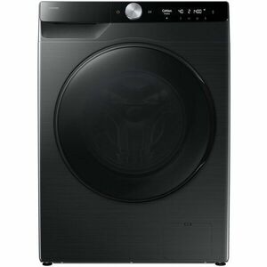 Masina de spalat rufe cu uscator Samsung WD90DG6B85BBU4, Spalare 9 kg, Uscare 6 kg, 1400 RPM, Clasa D, AI Wash, Auto Dispense, AI Ecobubble, AI Control, Super speed 39 min, WiFi, Negru imagine