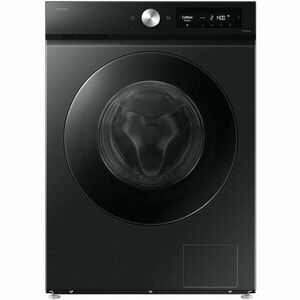 Masina de spalat rufe cu uscator Samsung Bespoke AI WD90DB7B85GBU4, Spalare 9 kg, Uscare 6 kg, 1400 RPM, Clasa D, AI Wash, Auto Dispense, AI Ecobubble, AI Control, Super speed 39 min, WiFi, Negru imagine
