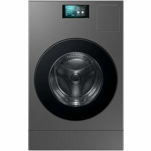 Masina de spalat rufe cu uscator Samsung WD18DB8995BZT2, Spalare 18 kg, Uscare 11 kg, 1000 rpm, Clasa A, AI Home 7 Display, AI Wash & Dry, AI Ecobubble, Super Speed 98 min, Digital Inverter Motor, Negru imagine