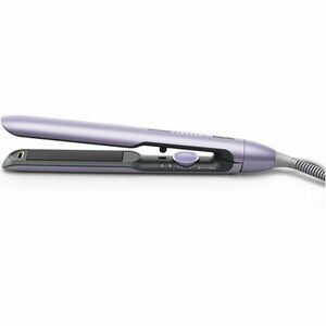 Placa de indreptat parul Philips Seria 7000 BHS742/00, tehnologie ThermoShield, placi infuzate cu ulei de argan, 230°C, ingrijire ioni minerali, 12 setari temperatura, timp incalzire 30 sec, husa termorezistenta, Violet metalizat imagine