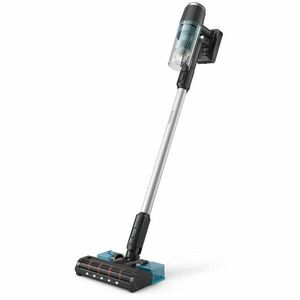 Aspirator vertical Philips XC3033/01, Autonomie 60 minute, Aspirare ciclonica, 25.2 V, Functie Turbo, Negru/Verde imagine