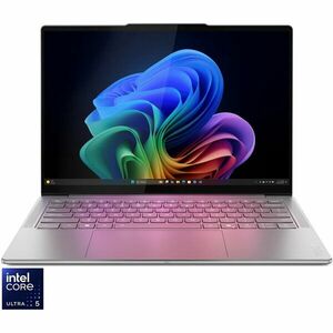 Laptop Lenovo Yoga Slim 7 14ILL10 cu procesor Intel® Core™ Ultra 5 226V pana la 4.5GHz, 14 WUXGA, OLED, 16GB LPDDR5x RAM, 512GB SSD, Intel® Arc™ Graphics, Windows® 11 Home, Luna Grey, 3y on-site Premium Care imagine