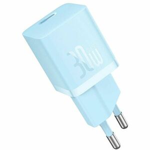 Incarcator retea Baseus (CCGN070603), Type-C, Fast Charging, GaN, 30W, Blue imagine