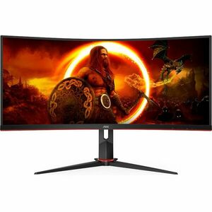 Monitor LED AOC Gaming AGON CU34G2XP Curbat 34 inch UWQHD VA 1 ms 180 Hz HDR FreeSync Premium imagine