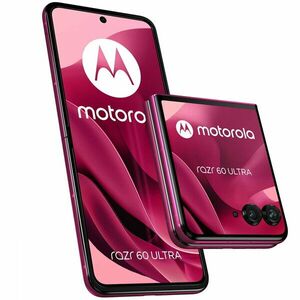 Telefon mobil Motorola razr 60 ultra, Dual SIM, 512GB, 16GB RAM, 5G, Pantone Cabaret imagine