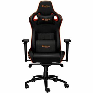 Scaun gaming Canyon Corax Negru/Portocaliu imagine