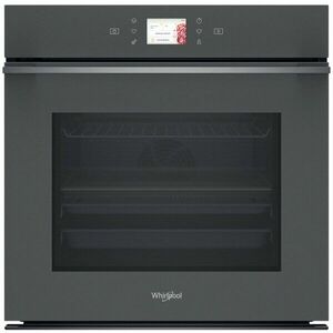 Cuptor incorporabil Whirlpool WOI118PT2SSMA, Electric, Autocuratare pirolitica + hidrolitica, 73 l, Clasa A+, 6th Sense, gri mat imagine