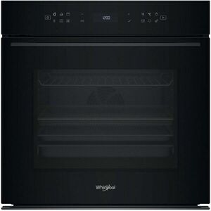 Cuptor incorporabil Whirlpool WOI78PT1SBA, Electric, Autocuratare pirolitica + hidrolitica, 73 l, Clasa A+, 6th Sense, negru imagine