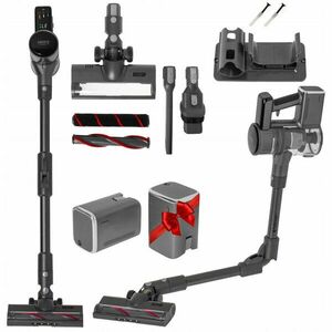 Aspirator vertical CR 7063 CAMRY PRO, motor fara perii, 400W, 100 minute autonomie, 0.6L, PRO LED, Negru imagine