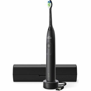 Periuta de dinti electrica PHILIPS Sonicare 5300 HX7101/02, 62000 miscari/min, 1 program, 1 capat, negru imagine