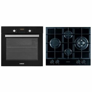 Pachet Incorporabil Samus Cuptor Incorporabil SC639CEGV, 62 l, 6 functii + Plita Incorporabila PSG-64SG2, 4 arzatoare pe gaz, Sticla neagra imagine
