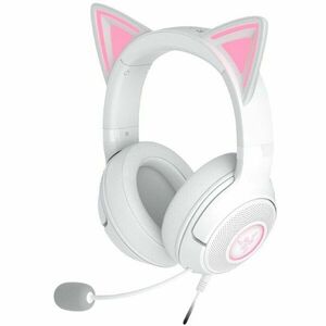 Casti gaming cu fir Razer Kraken Kitty V2, sensibilitate 92.5 dB SPL / mW @ 1kHz si sensibilitate microfon 42 dBV, Alb imagine