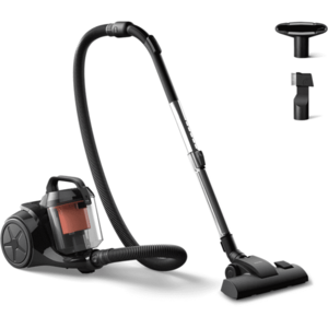 Aspirator fara sac Seria 1000 Philips XB1142/10, 800W, Motor PowerCyclone 3, Cap de aspirare pentru mobilier, Filtru Hepa, Negru imagine
