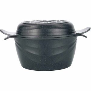 Oala Neoklein CS18-Black 2in1, cu capac ce poate fi folosit ca tigaie, 18 cm, 1.8 L, aluminiu turnat, invelis anti-aderent, Negru imagine