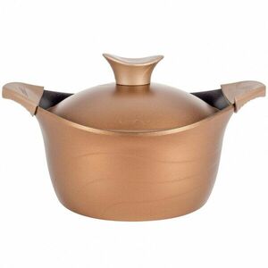 Oala cu capac Neoklein CS32, diametru 32 cm, capacitate 8.8 L, aluminiu turnat, invelis anti-aderent, Auriu imagine