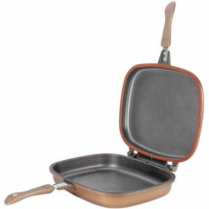 Grill dublu Neoklein DGR36, 36 cm, titan antiaderent, Gold imagine