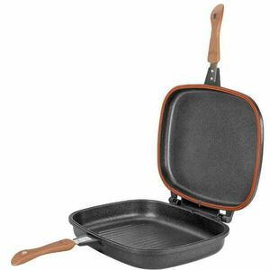 Grill dublu Neoklein NK-IDGR36, 36 cm, titan antiaderent, Negru imagine