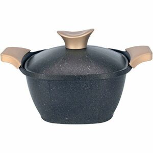 Oala Neoklein SCS22-Black, cu capac, 22 cm, 3.7 L, aluminiu turnat, invelis anti-aderent, Negru imagine