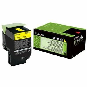 Toner Lexmark 80C2XME, yellow, 4 k imagine