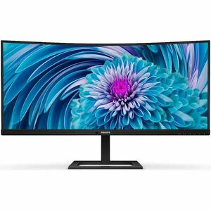 Monitor Philips Curbat LED IPS 34'' QHD, 100Hz, 4ms, Adaptive Sync, FlickerFree, Display Port, HDMI, USB-C, negru imagine