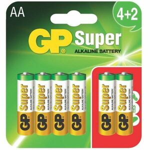 Baterie Super Alcalina AA (LR6) 1.5V alcalina, blister 6 buc imagine