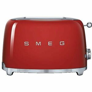 Prajitor de paine Smeg Retro TSF01RDEU, 950 W, 2 felii, rosu imagine