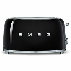 Prajitor de paine Smeg Retro TSF02BLEU, 1500 W, 4 felii, negru imagine