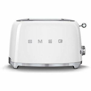 Prajitor de paine Smeg Retro TSF01WHEU, 950 W, 2 felii, alb imagine