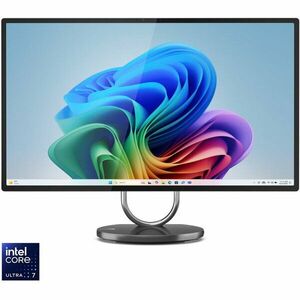 Sistem All-in-One Lenovo Yoga AIO 32ILL10 cu procesor Intel® Core™ Ultra 7 258V pana la 4.8GHz, 31.5, UHD, IPS, 32GB LPDDR5x, 1TB SSD M.2 2280 PCIe 4.0x4 NVMe, NVIDIA® GeForce RTX™ 4050 6GB GDDR6, Windows 11 Home, Storm Grey, 3Y Premium Care imagine