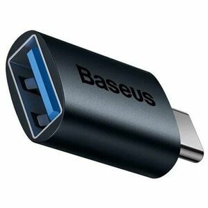 Adaptor Baseus Ingenuity Series Mini OTG, USB 3.1 (M) la USB Type-C (T), corp metalic, albastru imagine