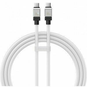 Cablu alimentare si date Baseus, Fast Charging Data Cable pt. smartphone, USB Type-C (T) la USB Type-C (T), E-marker, 100W, 2m, alb imagine