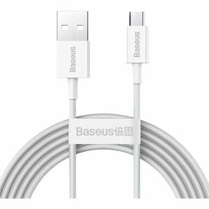 Cablu alimentare si date Baseus Superior SUPERVOOC, Fast Charging Data Cable pt. smartphone, USB la USB Type-C, 65W, 2m, alb imagine