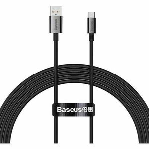 Cablu alimentare si date Baseus Superior, Fast Charging Data Cable pt. smartphone, USB la USB Type-C 100W, 2m, negru imagine