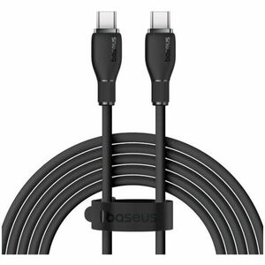 Cablu alimentare si date Baseus Pudding, pt. smartphone, USB Type-C la USB Type-C , 100W, 1.2m, negru imagine